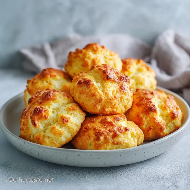 Soft, pale bread dumplings artfully placed on a white plate with a rich, dark gravy.