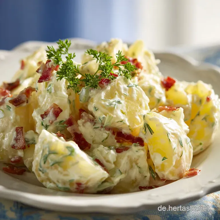 Bayrischer Kartoffelsalat Schlotzig mit Speck