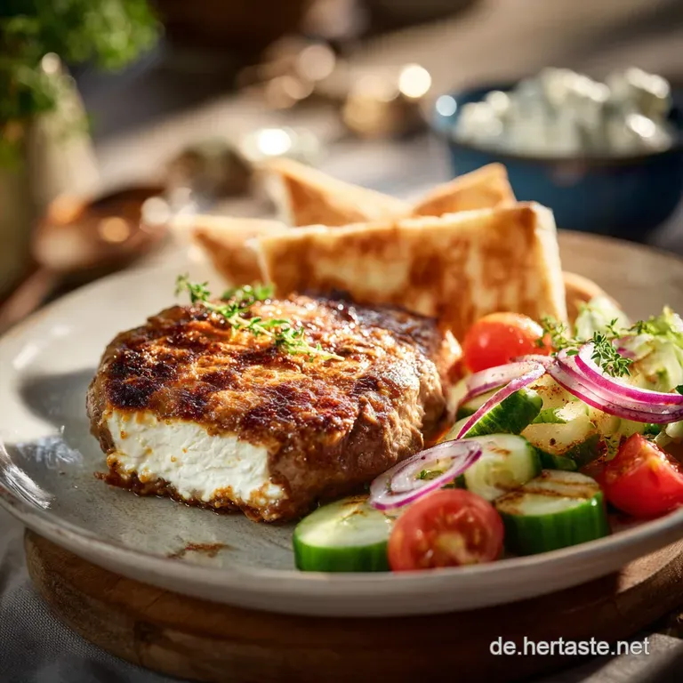 Bifteki gef&uuml;llt mit Schafsk&auml;se: Das beste Rezept f&uuml;r saftige griechische Frikadellen