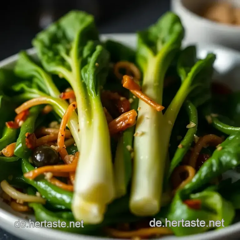 Blitz-Pak Choi Mit Knoblauch Und Sesam presentation