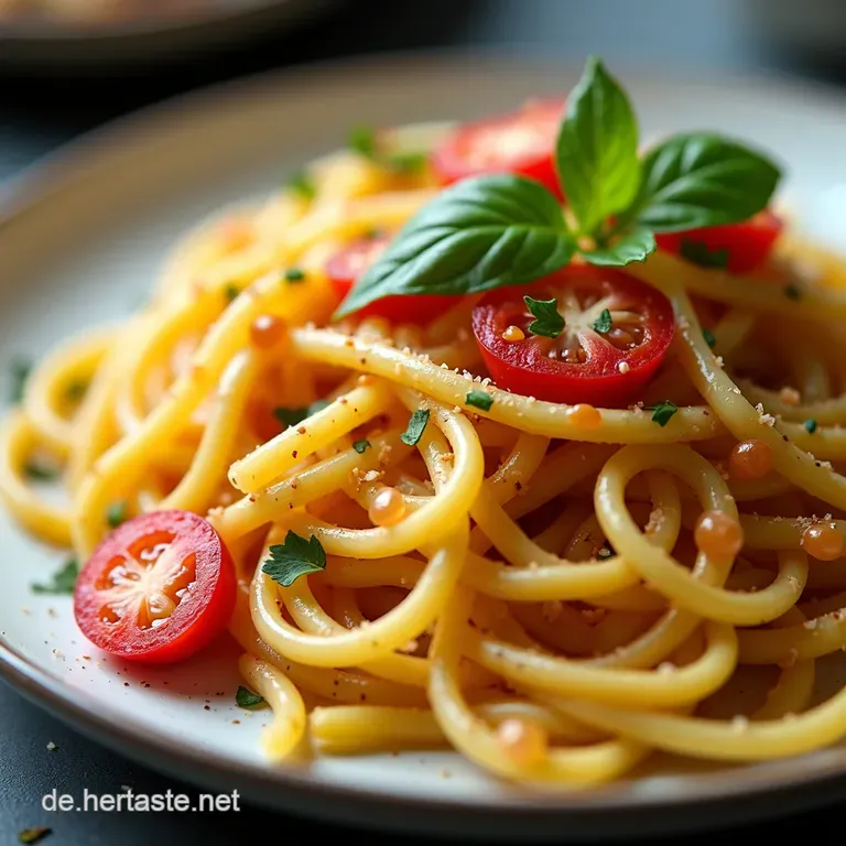 BlitzPasta mit Zitrone Knoblauch Garnelen