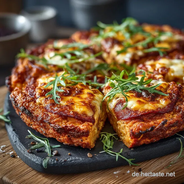 K&auml;seGl&uuml;ck ohne Reue Blitzschnelle LowCarb K&auml;sebodenPizza