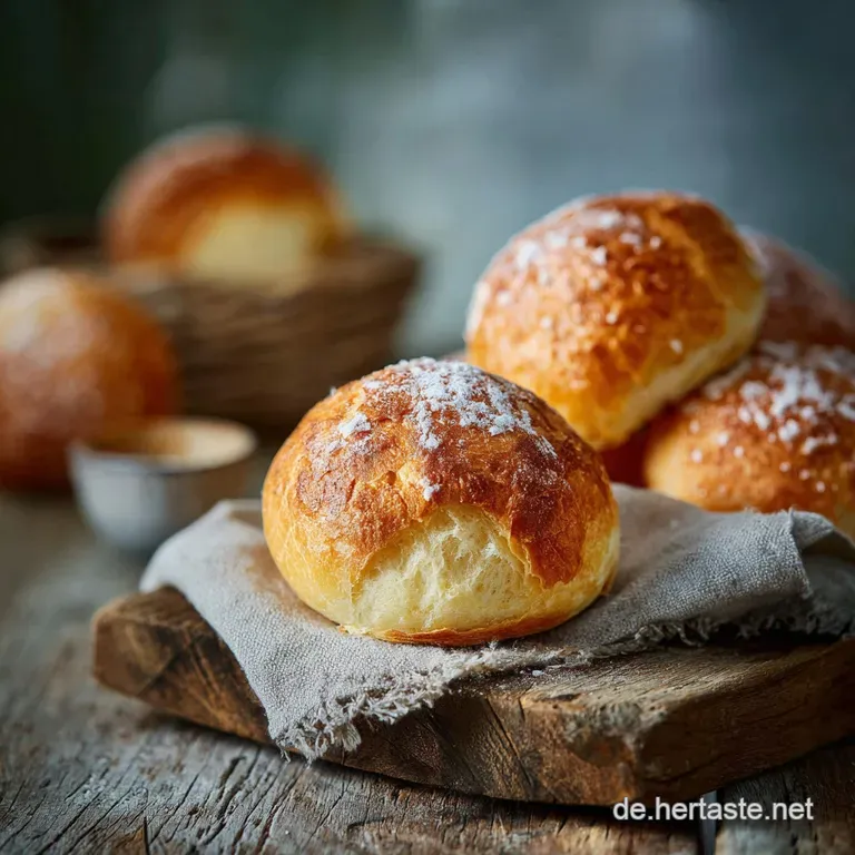 Omas Flaumige Quarkbr&ouml;tchen: Blitzrezept Ohne Hefe in 40 Minuten presentation