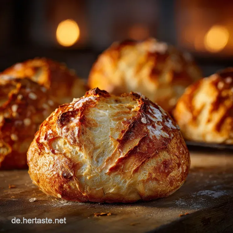 Omas flaumige Quarkbr&ouml;tchen: Blitzrezept ohne Hefe in 40 Minuten