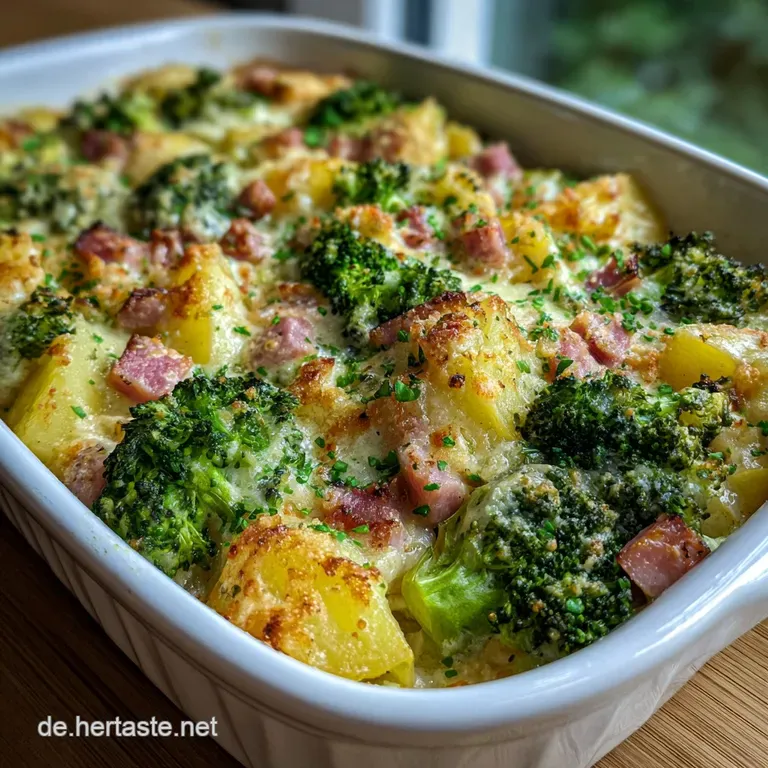 Brokkoli-Auflauf mit Kartoffeln und Bergk&auml;se