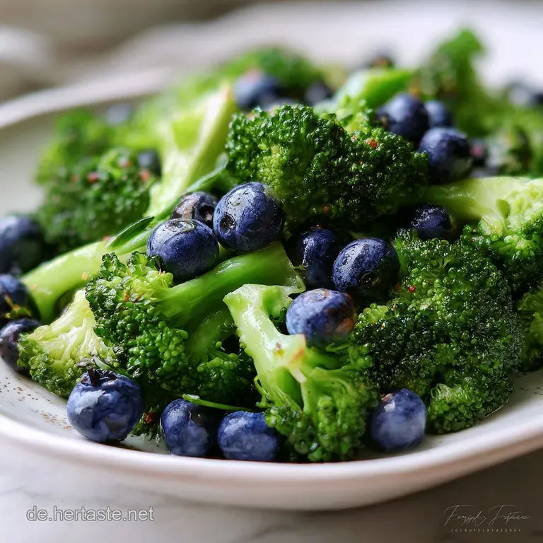 Brokkolisalat mit Heidelbeeren: Knackig und Fruchtig