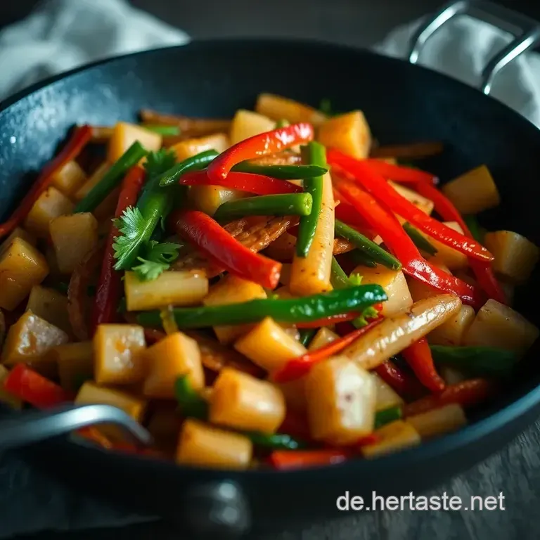 Bunte Gem&uuml;sepfanne Asiatisch: Ein Fest F&uuml;r Die Sinne presentation