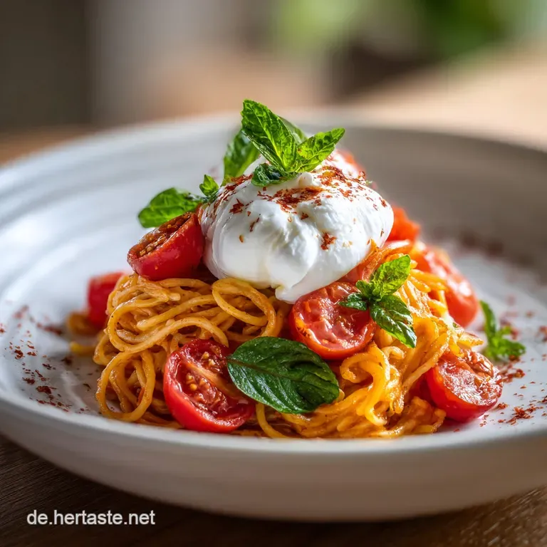 Burrata Tomaten Pasta: Seidig Cremig