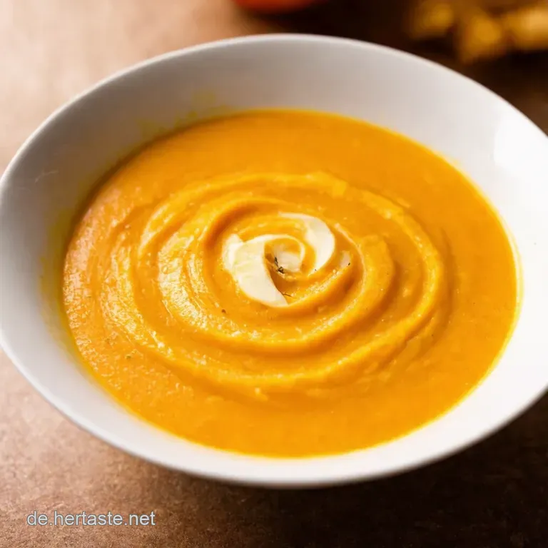 Cremige Butternut K&uuml;rbissuppe Der Goldene Herbst Im Topf presentation