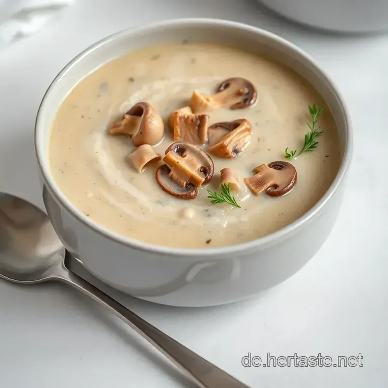 Cremige Champignoncremesuppe Mit Sherry &ndash; Rezept Wie Von Oma presentation