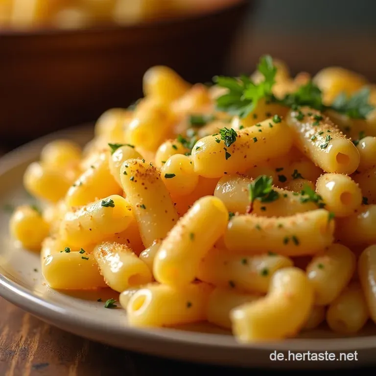 Omas Beste S&uuml;ndhaft Cremige Hausgemachte Mac and Cheese Mit Knuspriger Kruste presentation