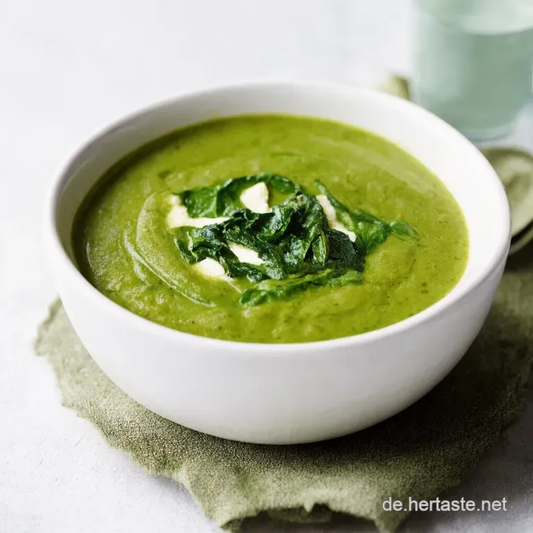 Cremige Spinatsuppe So gut da lacht der B&auml;r
