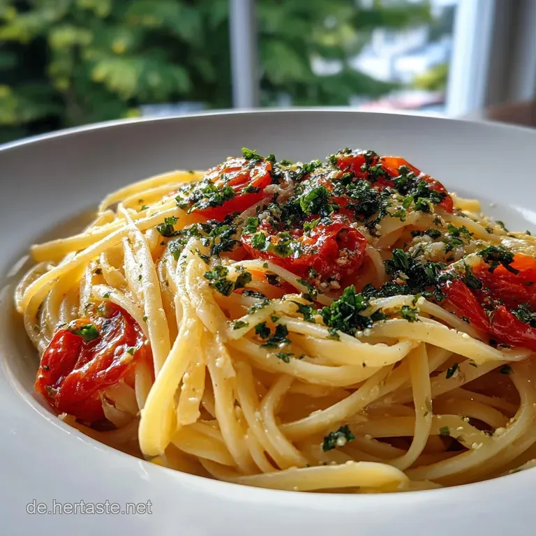 Einfach Cremige Tomaten Knoblauch Pasta Rezept