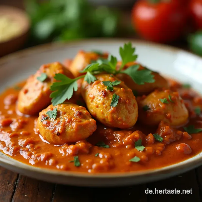 Cremiger Chicken Tikka Masala Das Unwiderstehliche Original presentation