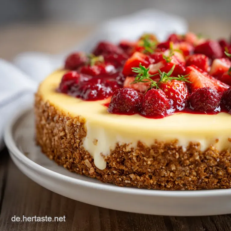 Low Carb Kuchen Geb&auml;ck: Cremiger K&auml;sekuchen mit Nuss-Boden