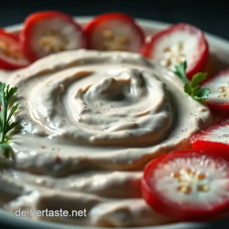 Cremiger Radieschen-Dip mit Kr&auml;utern