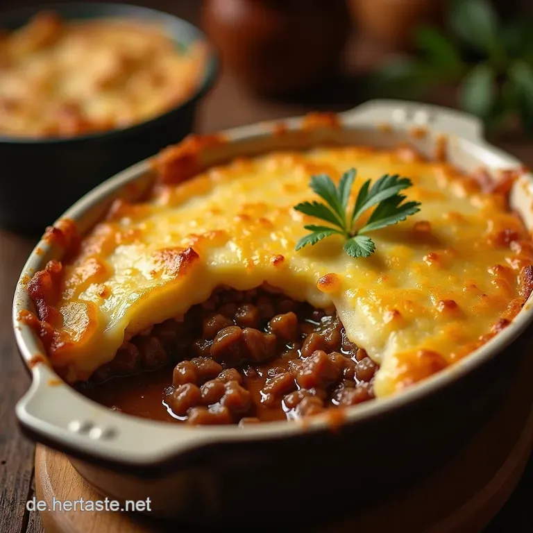 Der Englische Herzensw&auml;rmer Cremiger Shepherds Pie Mit Kartoffelhaube presentation