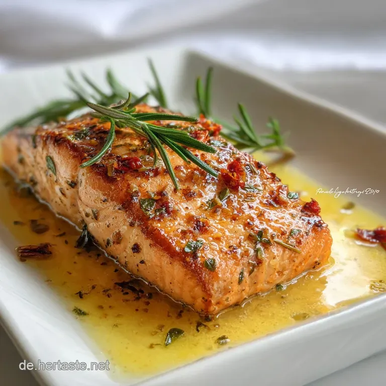 Elegant plate featuring flaky salmon in a luscious, creamy sauce dotted with colorful tomatoes and spinach. A healthy indu...