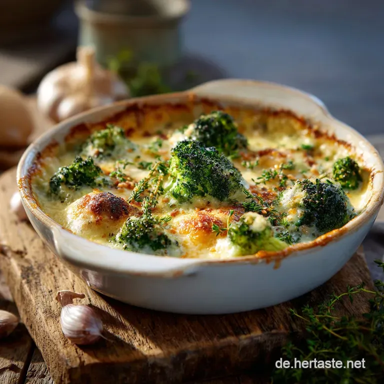 Der Goldene Klassiker Brokkolikarottengratin Mit Knusprigem K&auml;sedeckel presentation