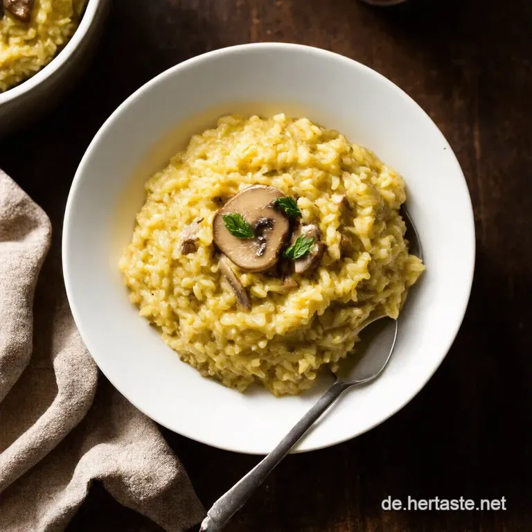 Cremiges ChampignonRisotto Genuss pur