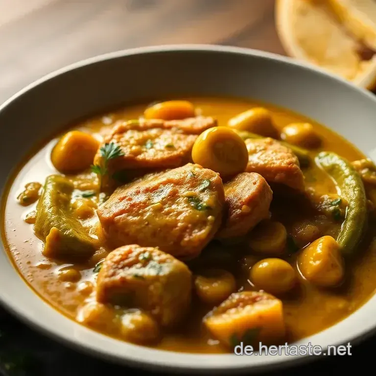 Cremiges H&auml;hnchen Curry mit Kokosmilch &ndash; Ein exotischer Genuss