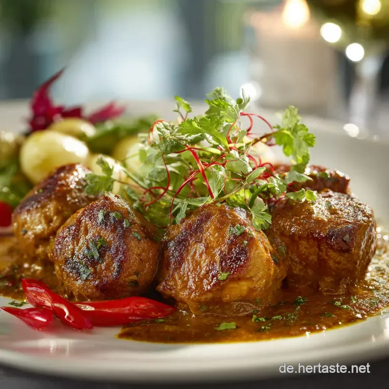 Curry H&auml;hnchen B&auml;llchen: Blitzrezept F&uuml;r Schnelle Feierabendk&uuml;che Mit Cremigem Dip presentation