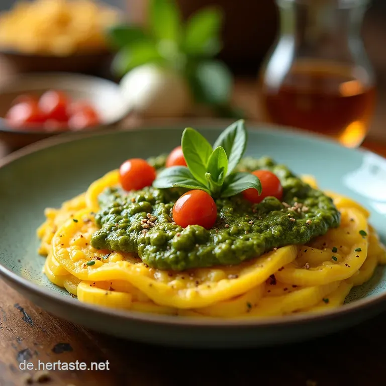 Das Fr&uuml;hlingsgold Veganes B&auml;rlauchpesto Einfach Blitzschnell presentation