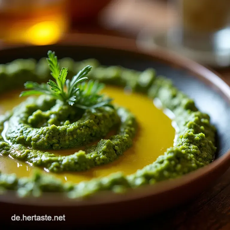 Das Gr&uuml;ne Gold Des Fr&uuml;hlings Mein Schnelles B&auml;rlauchpesto presentation