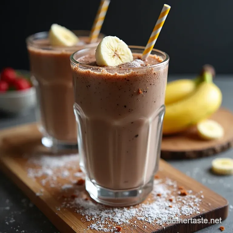Das TurboRezept Cremiger SchokoBananenMilchshake in 5 Minuten