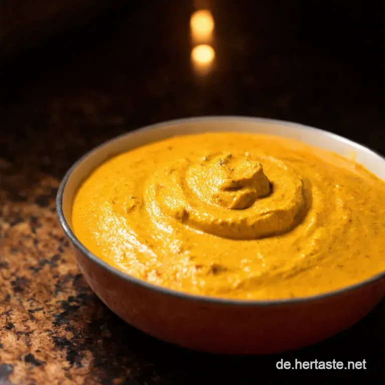 Dattelcurry Dip presentation