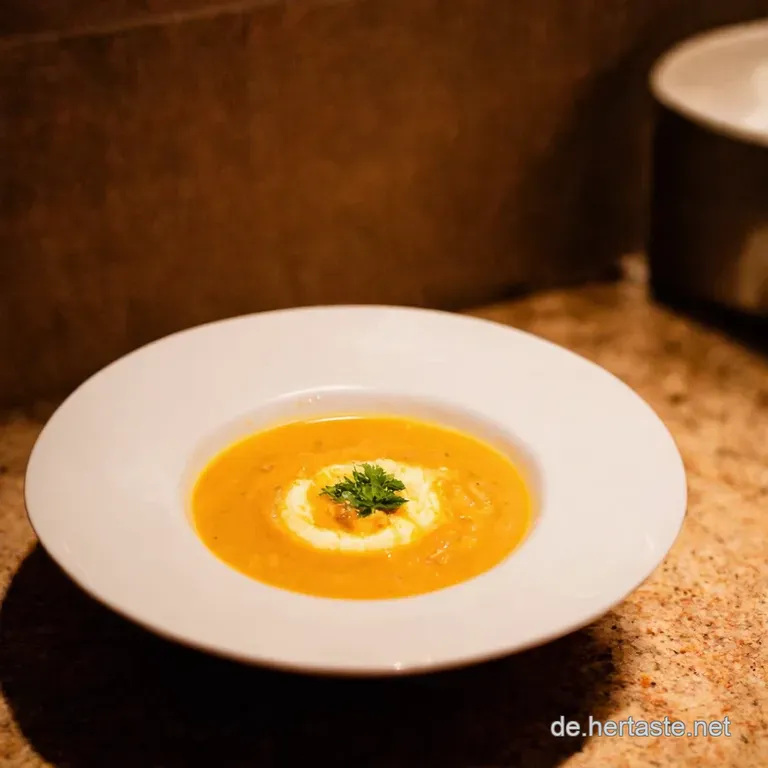 Deftige Lauchhackk&auml;sesuppe presentation