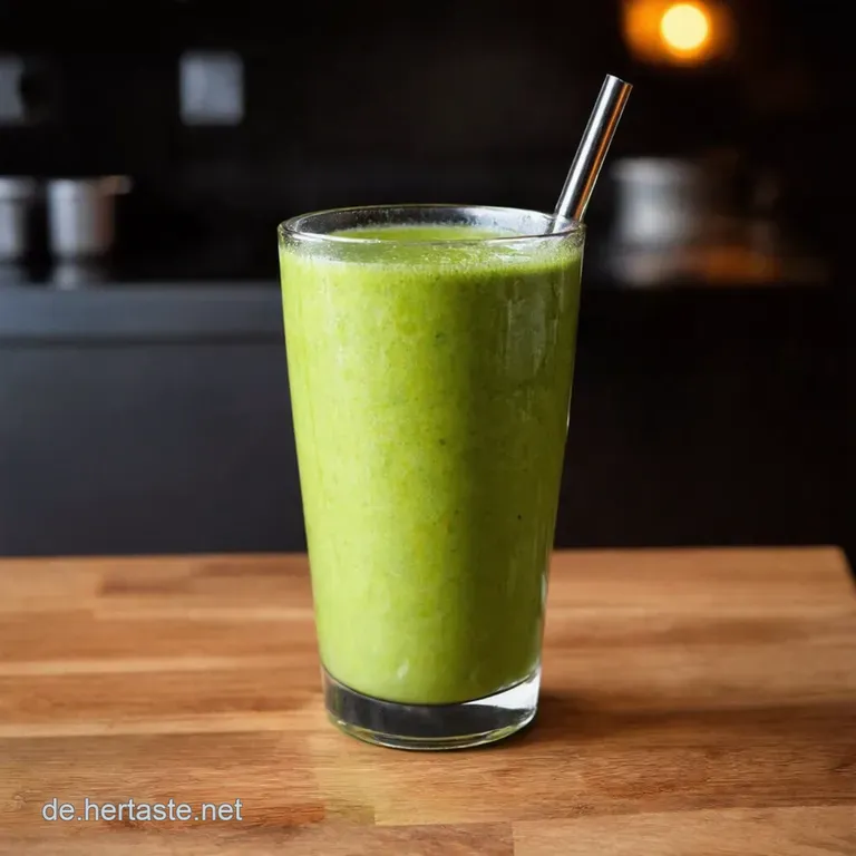 Der Gr&uuml;ne Powerkick Smoothie presentation