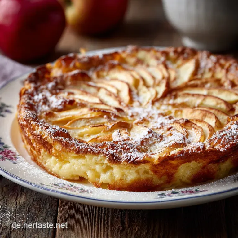 Der Perfekte Apfelpfannkuchen Klassisch Fluffig Goldbraun