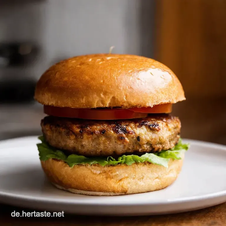 Der Ultimative Saftige Homemade Hamburger presentation