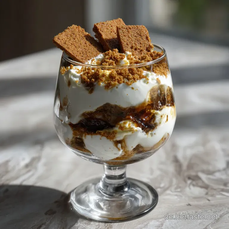 Elegant white plates showcase layers of creamy dessert, a mosaic of colors from the fruit, and a sprinkle of spices for vi...