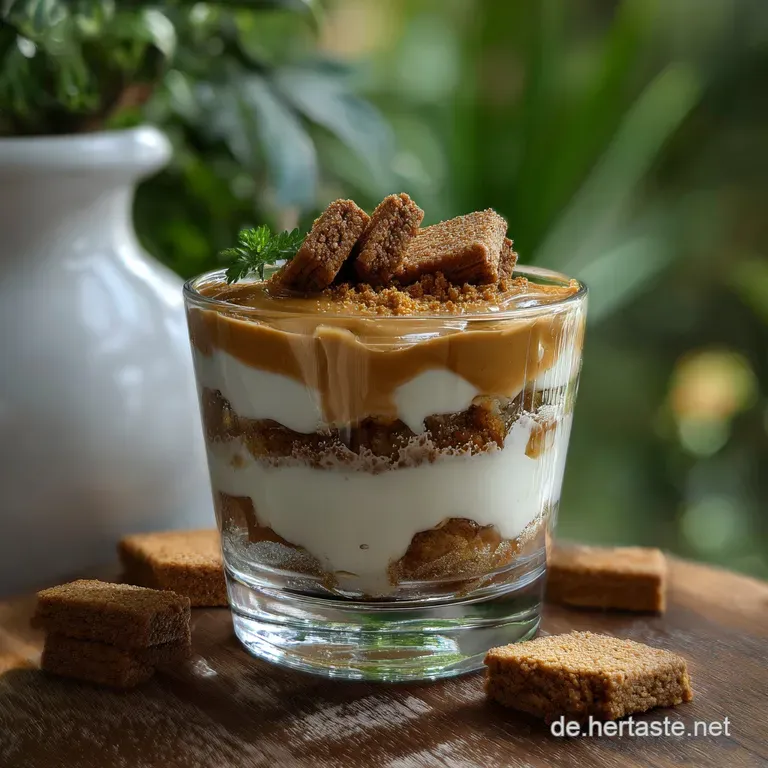 Dessert Silvester: Spekulatius Joghurt Glas