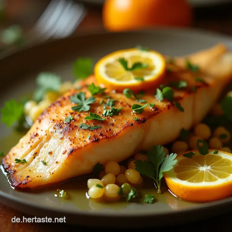 Die Sonnenk&ouml;nigin Perfekt Gegrillte Dorade Mit Frischer Zitronenkr&auml;utermarinade presentation