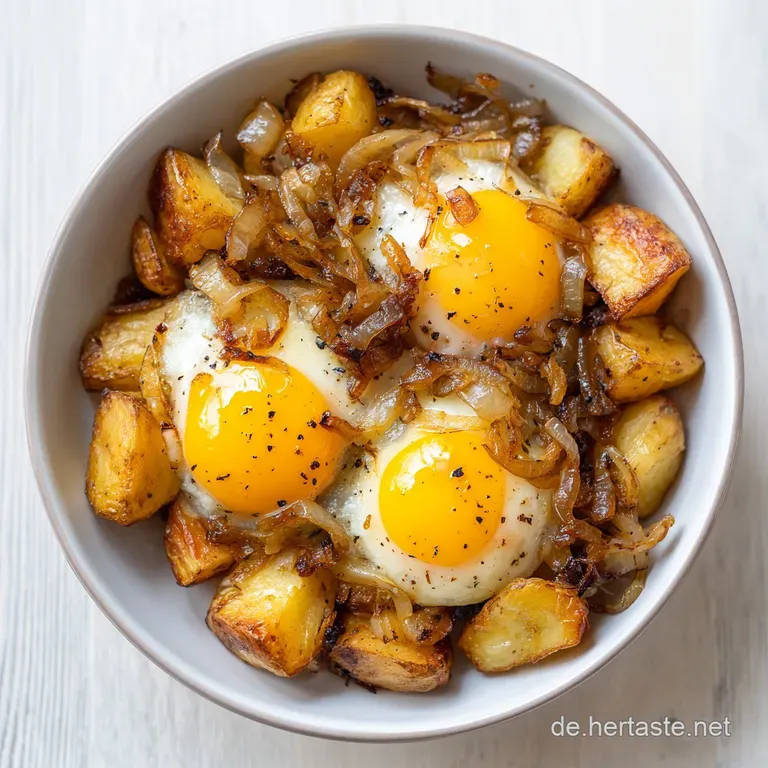 Ei in Kartoffel: Knusprige Pfanne