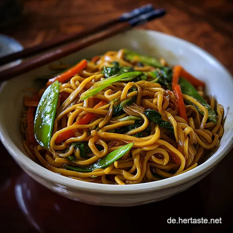 Leckeres Einfaches Lo Mein Nudelrezept in 15 Min.