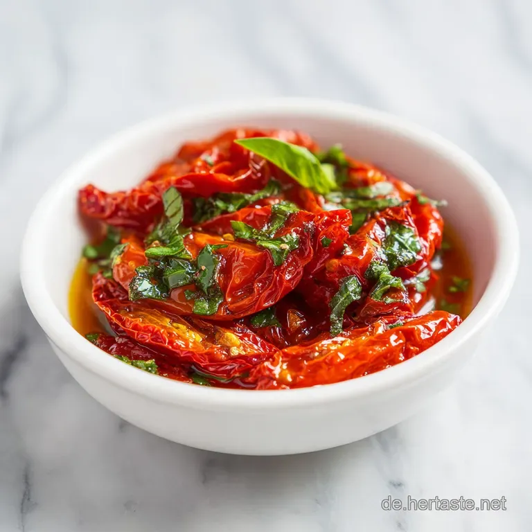 Eingelegte getrocknete Tomaten: Pikant & italienisch