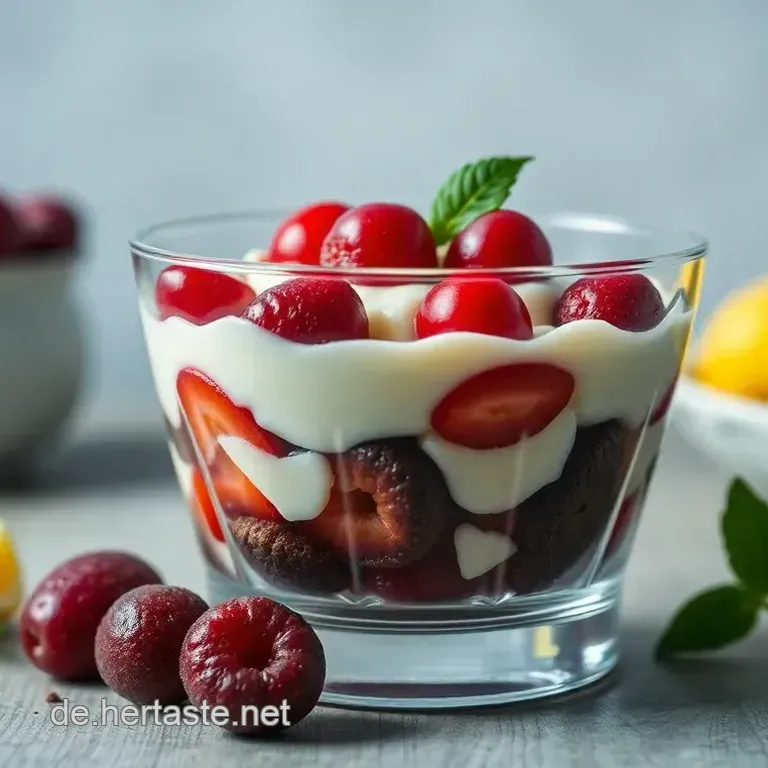 Erdbeer-Dessert im Glas: Cremiges Schichtdessert mit Schoko-Cookies