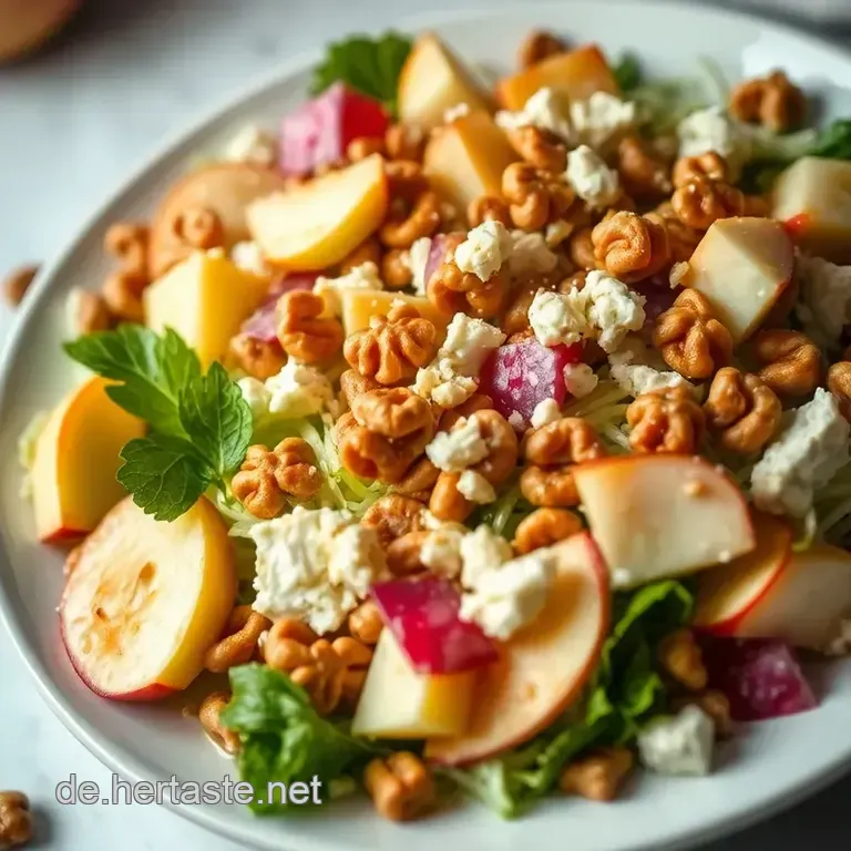 Erfrischender Chicor&eacute;e-Salat Mit Honig-Senf-Dressing presentation