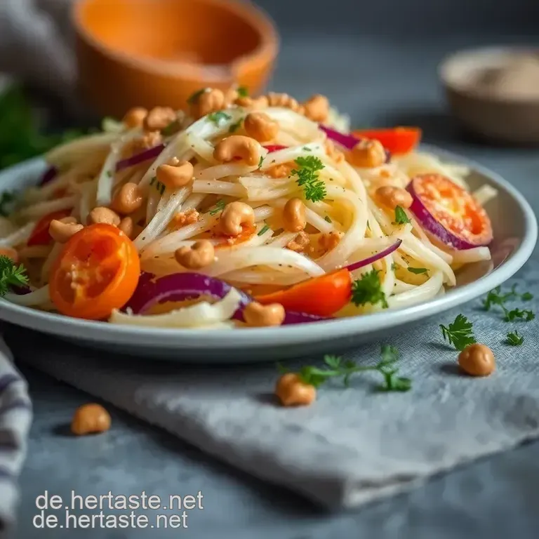 Erfrischender Chinakohlsalat Mit Sesam-Dressing presentation