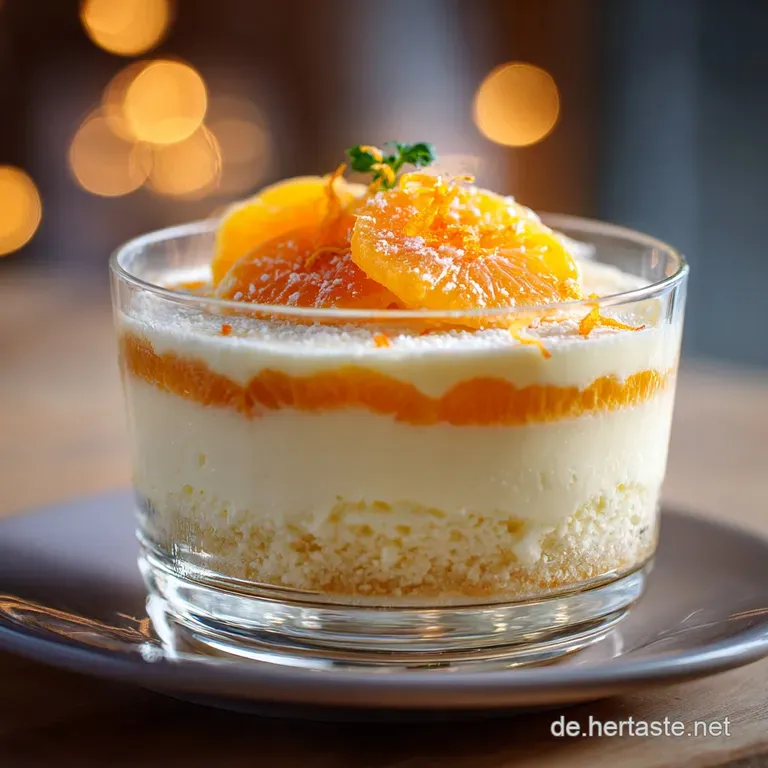 Fantakuchen im Glas mit Mandarinen: Das cremige Geschichtete Dessert