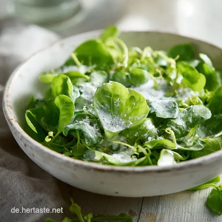 Feldsalat mit Salatsauce: Perfekt f&uuml;r 4 Portionen