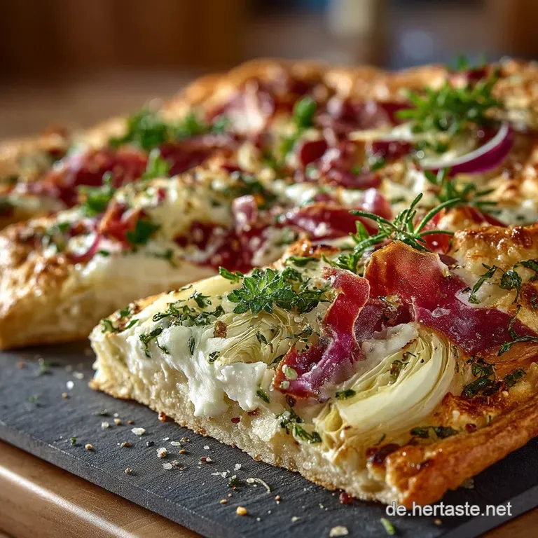 Der Ultimative Els&auml;sser Flammkuchen D&uuml;nn Knusprig Und Mit Zwiebelspeckkr&ouml;nung presentation