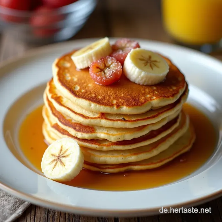 Fluffige Bananen Pancakes Der SonntagsbrunchHit