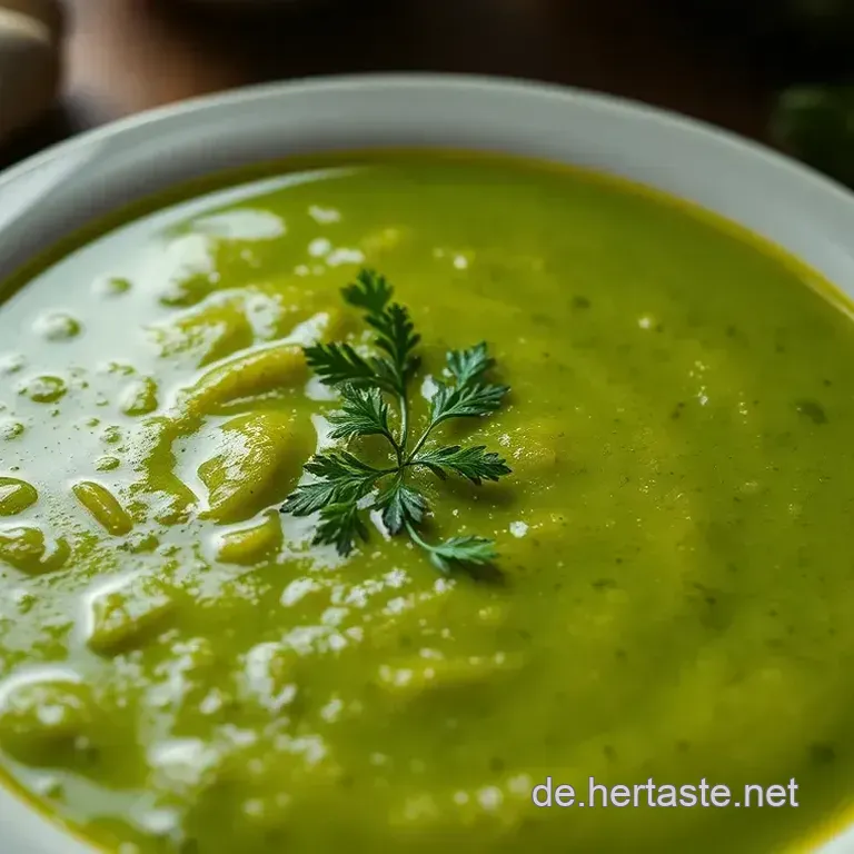Frische Gr&uuml;ne Erbsensuppe: Ein Fr&uuml;hlingserlebnis in der Sch&uuml;ssel
