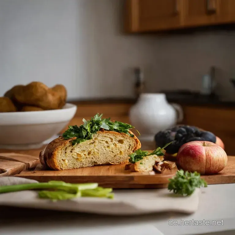 Fr&uuml;hlingserwachenpicknickbrot Mit B&auml;rlauch Radieschen presentation