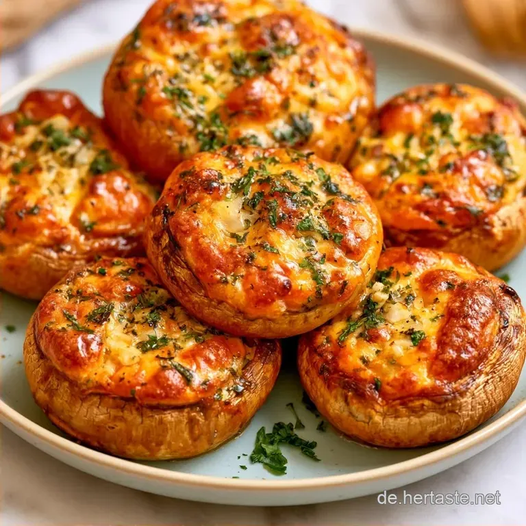 Gef&uuml;llte Champignons aus der Hei&szlig;luftfritteuse
